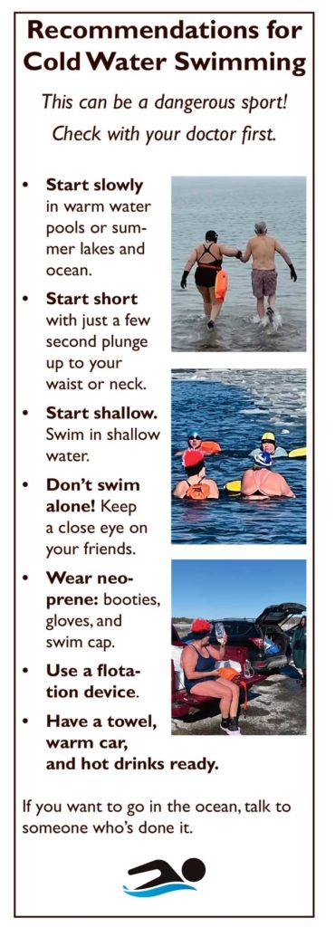 West End News - Recommendations for Cold Water Swimming info sidebar