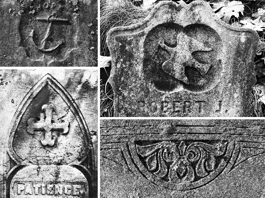 Western Cemetery grave markers