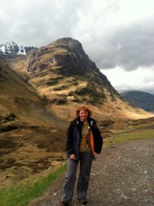 Nancy Dorrans in the Scottish Highlands