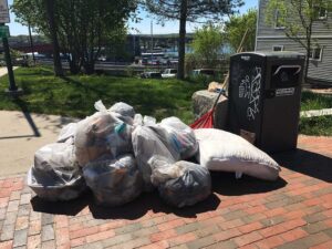 West End neighborhood spring clean-up collection site -WEN file photo 2017