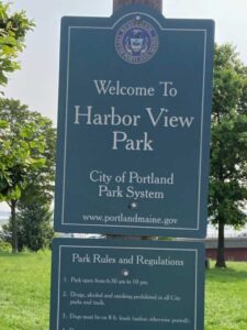 Harbor View Park Welcome Sign