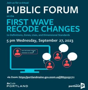 ReCode Forum - Virtual event on first wave changes