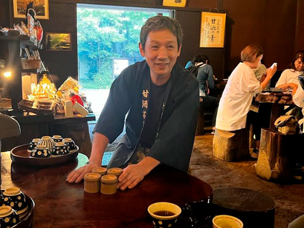 Tokyo tea house with Mr. Yamamoto