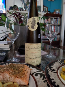 Weinbach with glasses and plated meal for Layne's favorite wine shops