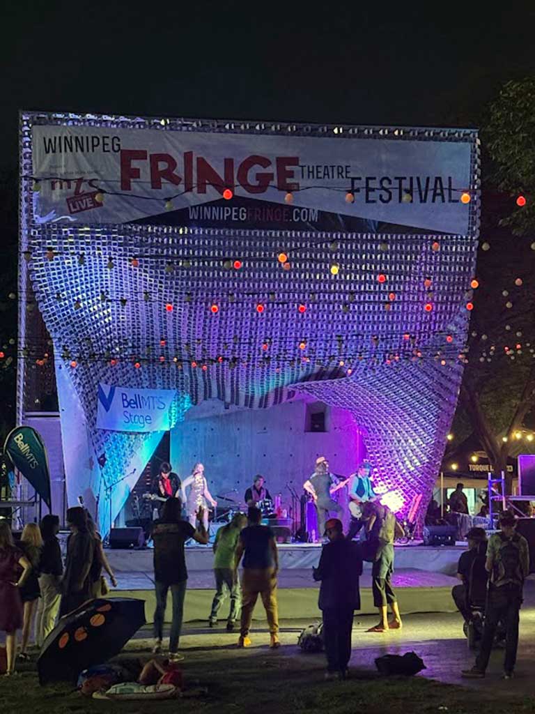 West End News - Winnipeg Fringe Fest stage