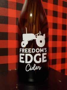 Freedom's Edge cider bottle