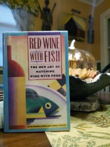 Red Wine with Fish: The New Art of Matching Wine with Food, book cover at table setting