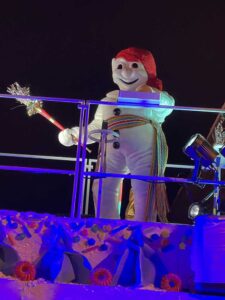 West End News - Bonhomme at Quebec Winter Carnival