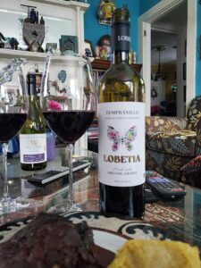 Lobetia Tempranillo “Vegan and Carbon Conscious”, “Made With Organic Grapes”, Vino De La Terra Castilla, 13.5% Alc. $10.99.