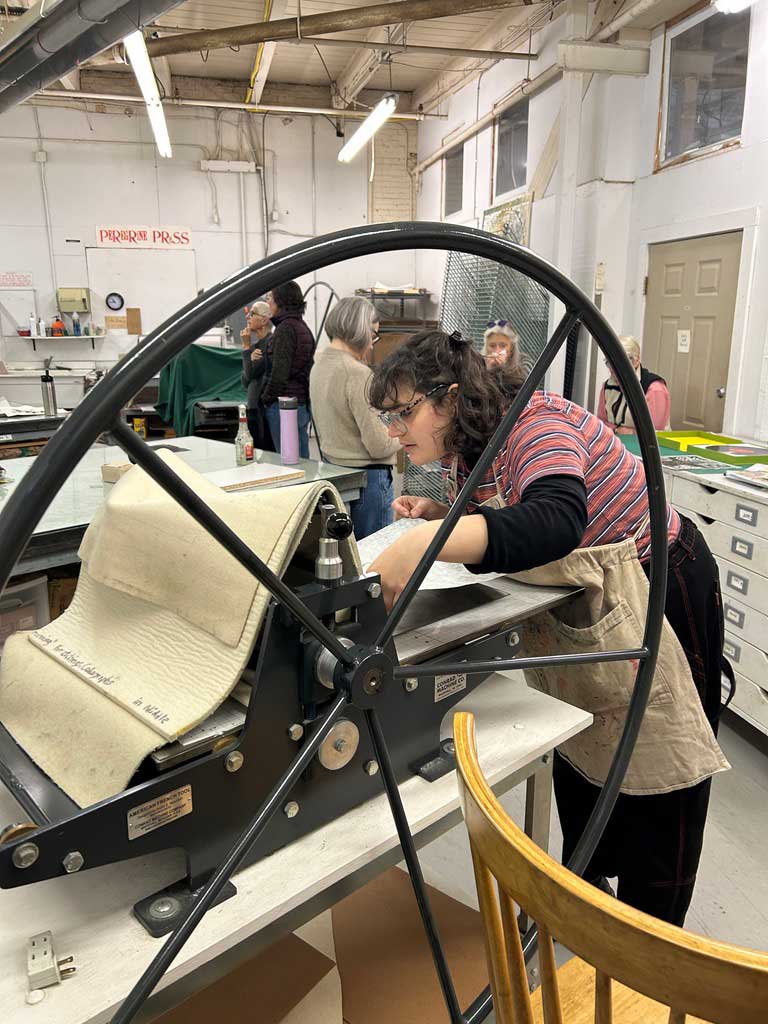 Claire Christensen at Peregrine Press