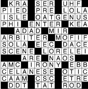 Crossword Puzzle Solution May Edition 2026