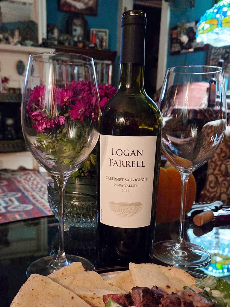 Logan Ferrell w/ stemware